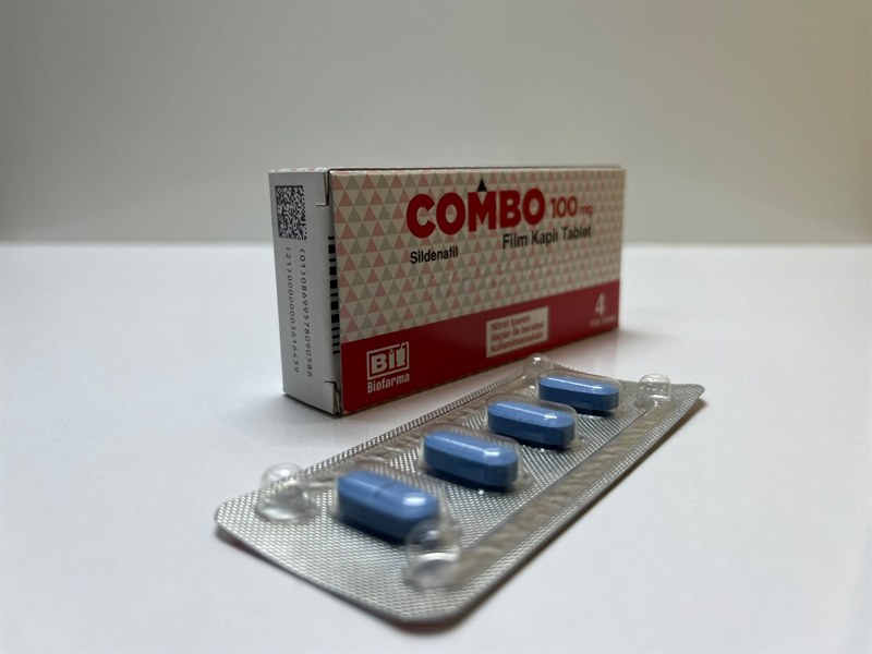 Combo 100 Mg Sildenafil Film Kaplı Tablet — Kutu ve Blister